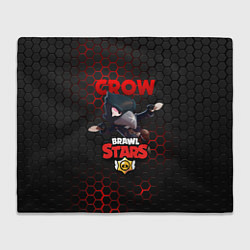 Плед флисовый BRAWL STARS CROW, цвет: 3D-велсофт