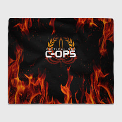 Плед флисовый CRITICAL OPS C-OPS, цвет: 3D-велсофт