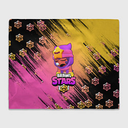 Плед флисовый Бравл старс Сэнди, цвет: 3D-велсофт