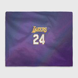 Плед флисовый Los Angeles Lakers Kobe Brya, цвет: 3D-велсофт