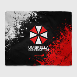 Плед флисовый UMBRELLA CORPORATION, цвет: 3D-велсофт