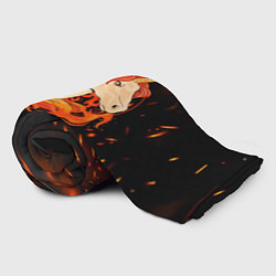 Плед флисовый Огненный единорог, цвет: 3D-велсофт — фото 2