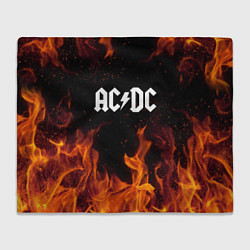 Плед флисовый AC DC, цвет: 3D-велсофт