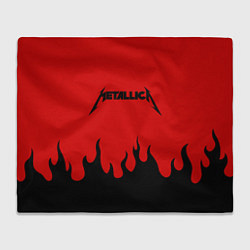 Плед флисовый METALLICA, цвет: 3D-велсофт