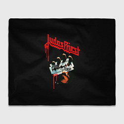 Плед флисовый Judas Priest, цвет: 3D-велсофт