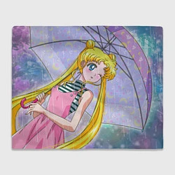 Плед флисовый Sailor Moon, цвет: 3D-велсофт