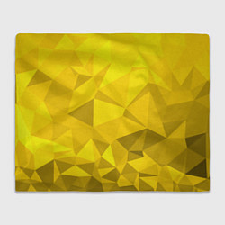 Плед флисовый YELLOW ABSTRACT, цвет: 3D-велсофт