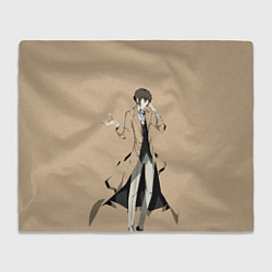 Плед флисовый Osamu Dazai, цвет: 3D-велсофт