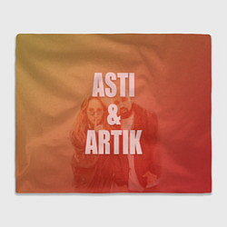 Плед флисовый Artik & Asti, цвет: 3D-велсофт