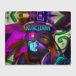 Плед флисовый Legends of Runeterra, цвет: 3D-велсофт