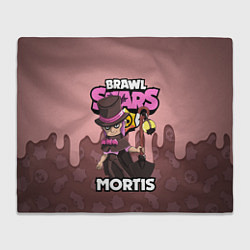 Плед флисовый BRAWL STARS MORTIS, цвет: 3D-велсофт