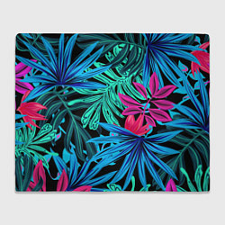 Плед флисовый Тропикана, цвет: 3D-велсофт