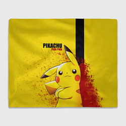 Плед флисовый PIKACHU, цвет: 3D-велсофт