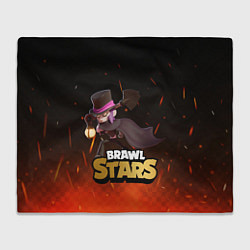 Плед флисовый Brawl stars Mortis Мортис, цвет: 3D-велсофт