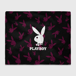 Плед флисовый PLAYBOY, цвет: 3D-велсофт