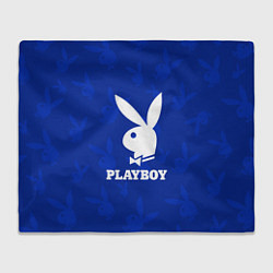 Плед флисовый PLAYBOY, цвет: 3D-велсофт