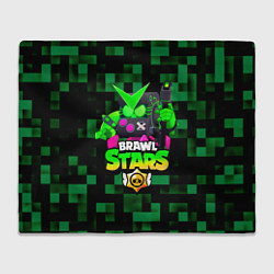 Плед флисовый Brawl Stars Virus 8-Bit, цвет: 3D-велсофт