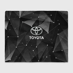 Плед флисовый TOYOTA, цвет: 3D-велсофт