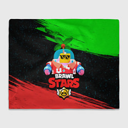 Плед флисовый BRAWL STARS NEW SPROUT 8, цвет: 3D-велсофт