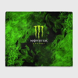 Плед флисовый MONSTER ENERGY, цвет: 3D-велсофт