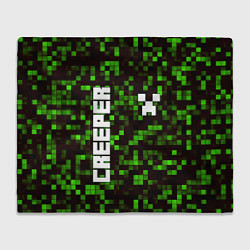 Плед флисовый MINECRAFT CREEPER, цвет: 3D-велсофт