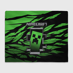 Плед флисовый Minecraft, цвет: 3D-велсофт