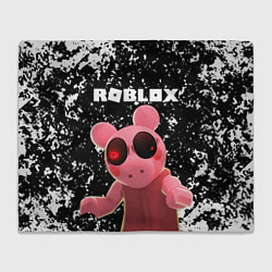 Плед флисовый Roblox Piggy, цвет: 3D-велсофт