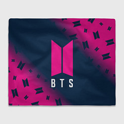 Плед флисовый BTS БТС, цвет: 3D-велсофт
