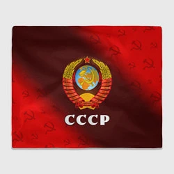 Плед флисовый СССР USSR, цвет: 3D-велсофт