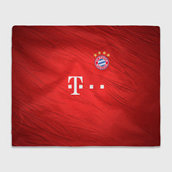 Плед флисовый BAYERN MUNCHEN, цвет: 3D-велсофт