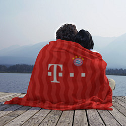 Плед флисовый FC Bayern Munchen униформа, цвет: 3D-велсофт — фото 2
