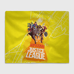 Плед флисовый Justice League, цвет: 3D-велсофт