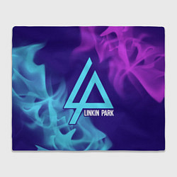 Плед флисовый LINKIN PARK ЛИНКИН ПАРК, цвет: 3D-велсофт