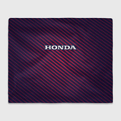 Плед флисовый HONDA ХОНДА, цвет: 3D-велсофт