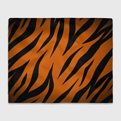 Плед флисовый Текстура тигра, цвет: 3D-велсофт