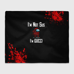 Плед флисовый Among Us Gucci, цвет: 3D-велсофт