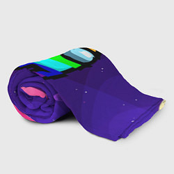 Плед флисовый AMONG US - RAINBOW SPACE, цвет: 3D-велсофт — фото 2