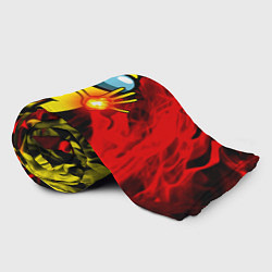 Плед флисовый Маг огня Among us, цвет: 3D-велсофт — фото 2