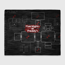 Плед флисовый Five Nights At Freddy, цвет: 3D-велсофт
