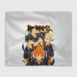 Плед флисовый ВОЛЕЙБОЛ!! HAIKYUU!!, цвет: 3D-велсофт