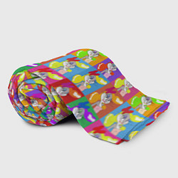 Плед флисовый BUGS BUNNY pop art, цвет: 3D-велсофт — фото 2