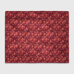 Плед флисовый Красный краситель, цвет: 3D-велсофт