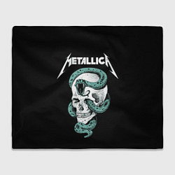 Плед флисовый Metallica, цвет: 3D-велсофт