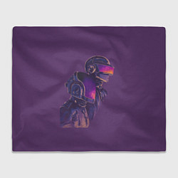 Плед флисовый Daft Punk, цвет: 3D-велсофт