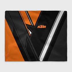 Плед флисовый KTM КТМ, цвет: 3D-велсофт