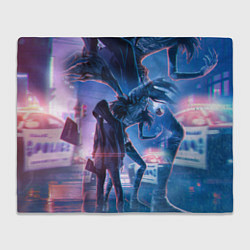 Плед флисовый DEATH NOTE ТЕТРАДЬ СМЕРТИ, цвет: 3D-велсофт