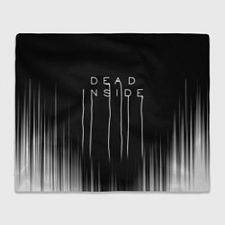 Плед флисовый DEAD INSIDE DEATH STRANDING, цвет: 3D-велсофт