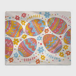 Плед флисовый Пасха, цвет: 3D-велсофт