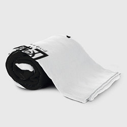 Плед флисовый Черно белый силуэт Танджиро, цвет: 3D-велсофт — фото 2