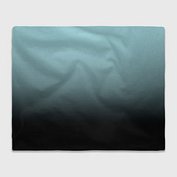 Плед флисовый Black and Blue gradient, цвет: 3D-велсофт